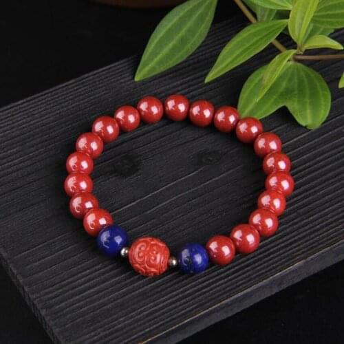 New style Original Mineral Purple Cinnabar High Purity Vermillion Bracelet for Men Or Women Jewelry Wholesale