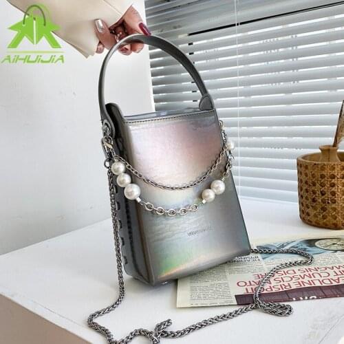 Solid Color Fashion Chain Cigarette Case Shoulder Handbags 2021 High Quality PU Leather Messenger Bag Casual Mini Crossbody Bags