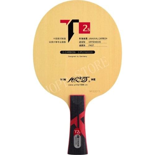 Genuine Yinhe Galaxy T-2S Table Tennis Blade (T2s,3wood + 2 carbokev) Ping Pong Racket Base Raquete De Ping Pong