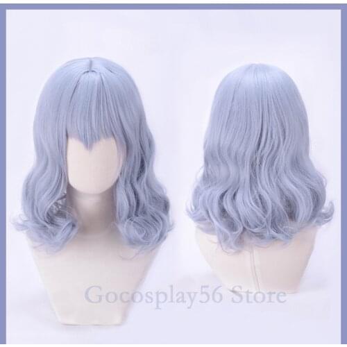 Touhou Project Cosplay Remilia Scarlet Wig Light Purple Curly Heat Resistant Synthetic Hair Project Shrine Maiden Scarlet Devil