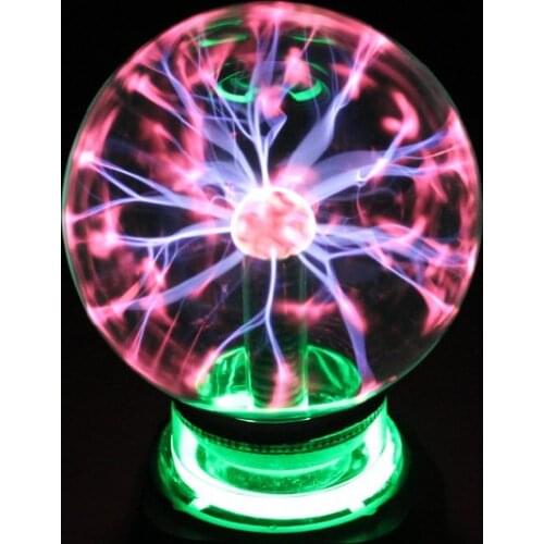 Plasma Ball Lightning Ball Electronic Magic Lamp Static Induction Ball Magic Ball with Music L Gift 4/5/6/8 Inch