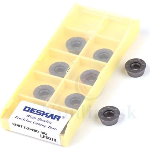 RDMT1204MO-MQ LF6018 Milling Cutter Carbide Inserts RDMT1204 CNC Lathe Cutting Tools Milling Blades,Stainless Steel Turning Tool