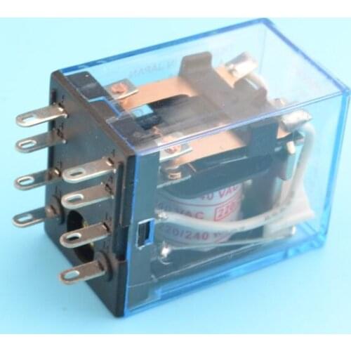 General purpose relay MY2 DPDT 8 pins MY2NJ relais 12v 24v 110v 220v relay switch