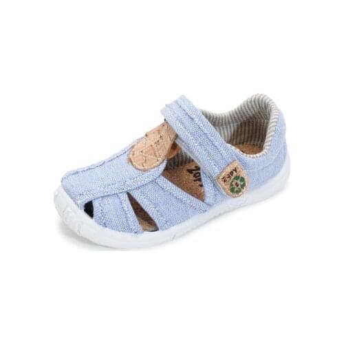 Zapy recytex kids denim canvas sandals