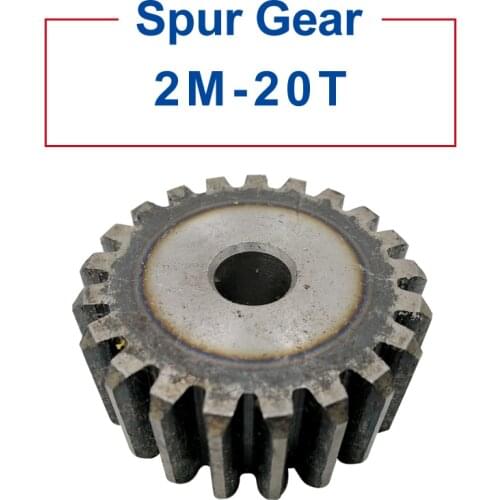 1 Piece spur Gear 2M20Teeth rough Hole 10 mm motor gear 45#carbon steel Material High Quality pinion gear Total Height 20 mm