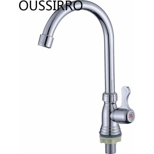 Kitchen Faucets Silver Single Handle Pull Out Kitchen Tap Single Hole Handle Swivel 360 Degree Water Mixer Tap Basin Faucet