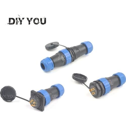 SP28 Back nut/Square/Docking TYPE Straight waterproof connector 2/3/4/5/6/7/9/10/12/14/16/19/22/24/26 Pin IP68 cable connectors