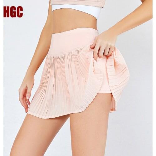 Sports Skirt And Shorts Running Fitness Skirt JK Lined Workout Clothes Women Exercise Athletic Active GYM Yoga bottoms HGC