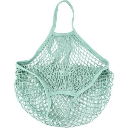 1PCS Large Cotton Totes Shopping Bags foldable Mesh Net String Shopping Bag Reusable Shopping bags Fruit Storage Handbag