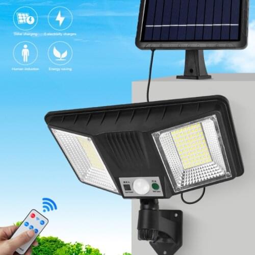 LED Solar Light Outdoor PIR Motion Sensor Wall Street Lamp Garden Yard Lawn Lamp Waterproof 138SMD 160SMD Solar Charging Lamp