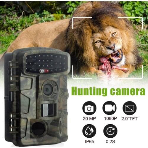 Trail Camera 20MP 1080P Waterproof Outdoor Wildlife Monitoring Camera Home Security Surveillance Night Vision Hunting Camera