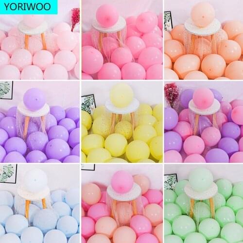 Macaron Balloon Latex Ballons Air Globos Baby Shower Boy Girl Baloons Wedding Happy Birthday Party Decorations Kids Babyshower