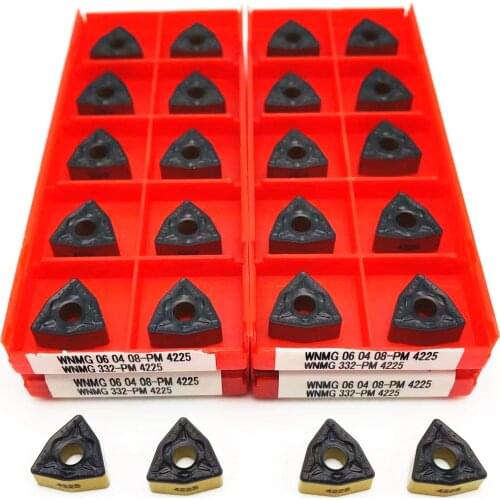 WNMG060408 PM4225 High Quality Carbide Inserts Lathe Parts Tools External Turning Tools CNC Cutting Tools WNMG 060408 Tools