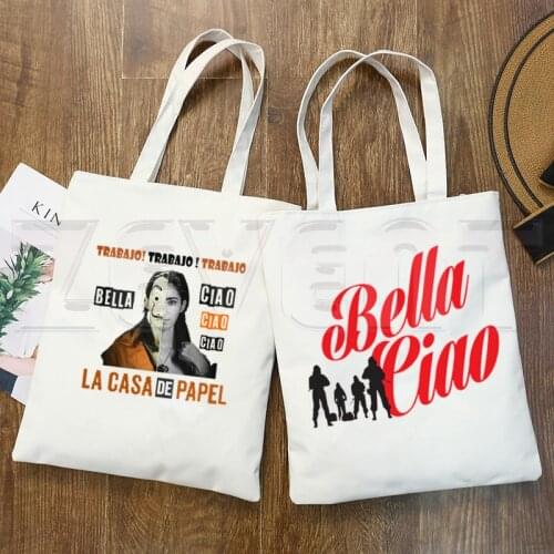 Bella Ciao Lacasa De Papel Bag Handbags Shoulder Bags Casual Money Heist House of Paper Shopping Girls Handbag