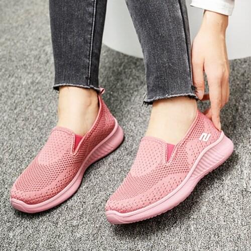 2021 New Loafers Woman Sneakers Lightweight Casual Women Shoes Breathable Vulcanize Shoes Ladies Flats Tenis Feminino 35-43