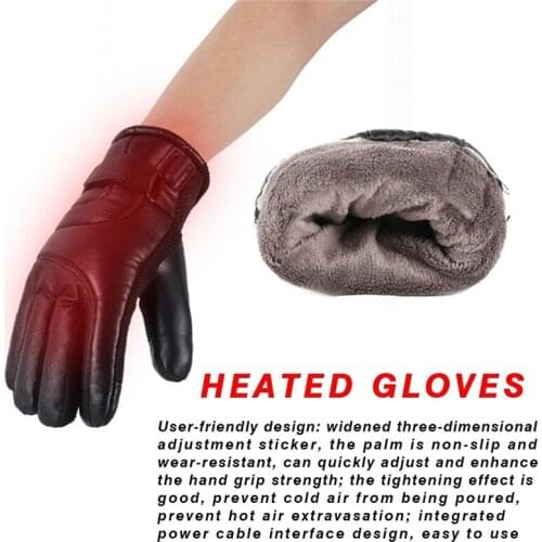 Winter Skiing Gloves Heated Motorcycle Windproof Warm Heating Touch Screen Skiing Gloves USB Powered Unisex Heated Gloves
