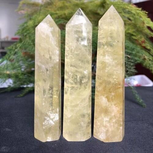 1pc9-11cm Natural Topaz Gems, Wand Points, Wealth And Energy Stones.Decorations For Your Home, room and office