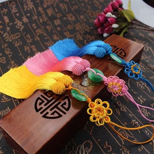 1pc Chinese Knotting Sunflower Long Polyester Tassel DIY Braiding Clothing Home Fringe Trim Pendant Accessories