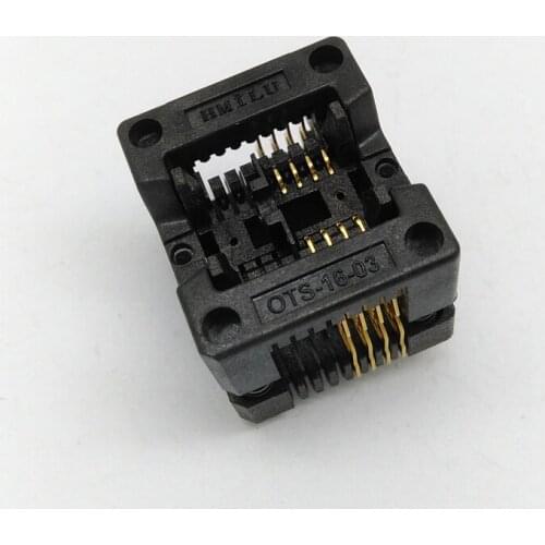 1pcs Narrow body SOP8 aging seat Bouncing seat double contact ots16-1.27-03 Small 8-pin programming seat