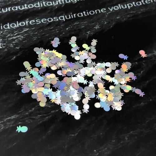 10g 5mm pineapple ultrathin PET paillettes laser sequin for 3D Nails Art Manicure weddding Lentejuelas DIY decoration confetti
