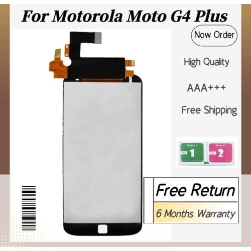 100% Working LCD For Motorola Moto G4 Plus LCD Display Touch Screen with Frame For MOTO G4 Plus Xt1644 Xt1640 Xt1641 XT1625 LCD