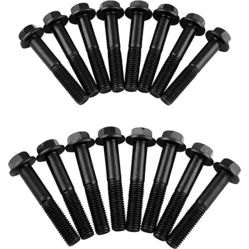 16pcs Auto Exhaust Tube Manifold Bolts 7.3L for Ford F250 F350 Car Styling