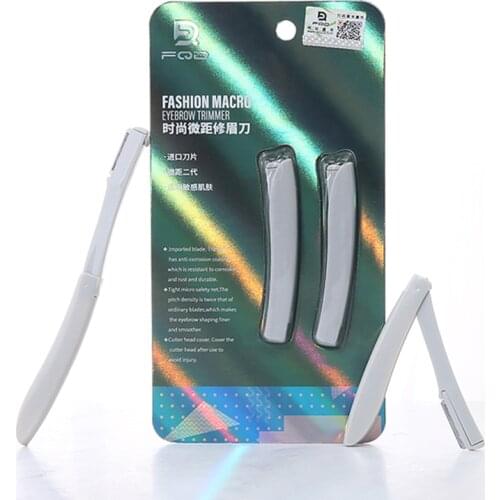 2 Pcs Face Eyebrow Trimmer Blades Shaver Knife Blade Perfect Eye Brow Shaping Face Razor Hair Remover Tool For Women Makeup
