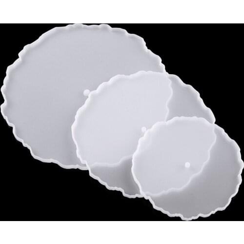 3 Layer DIY Fruit Plate Tea Tray Mold Silicone Mirror Crystal Coaster Plate Casting Mold DIY Resin Epoxy Mould Tools Supplies