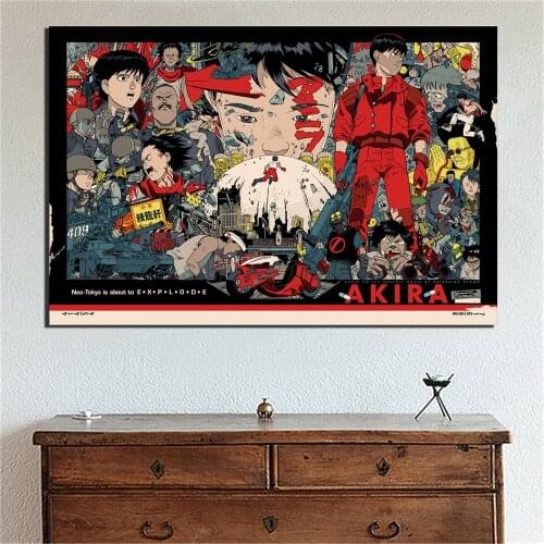 AKIRA Canvas Anime Prints Picture Modular Paintings For Living Room Cartoon Poster On The Wall Home Decoration