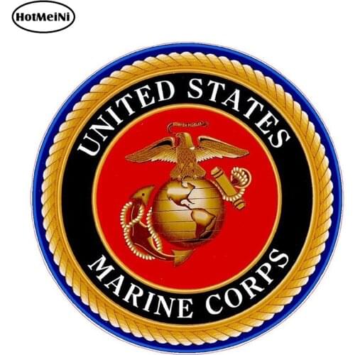 HotMeiNi 12cm X 12cm Car Stickers United States Marines To Support and Defend So Help Me God Decal 3D Car Styling Graphics