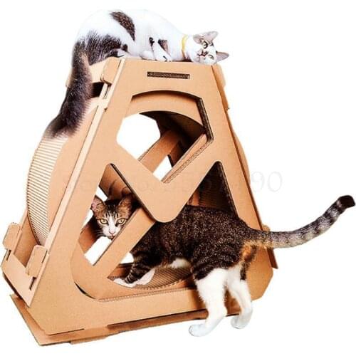 598 Cat treadmill roller sport pet cat supplies corrugated cat scratch board ferris wheel cat running wheel weight loss device