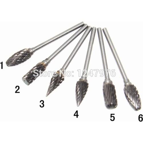 Free Shipping Dental Tungsten Steel Grinding Head Rotary File Roll Grinding Carbide Burrs Drill Die Grinder Carving