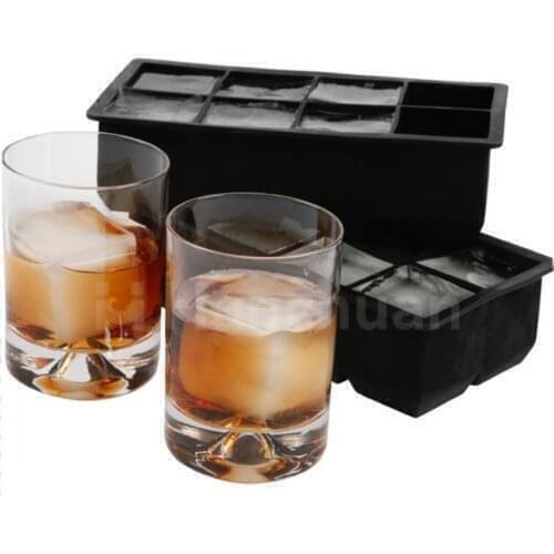 4 Cavity Large Silicone Drink Ice Cube Pudding Jelly Soap Mold Mould Tray Tool Big Size Whiskey Ice Ball Maker 3