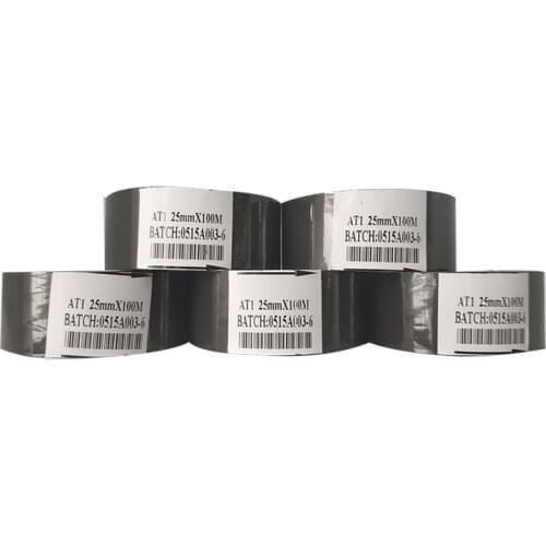 Black color hot stamp ribbon for ribbon printer