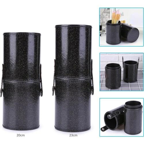 PU Leather Makeup Storage Holder Cosmetic Cup Case Box for Makeup Brush Pen high quality Holder Storage Empty Holder