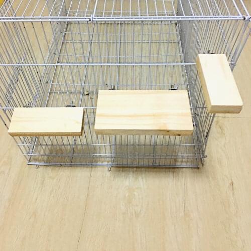 Relieves boredom and increases activity level Wood Stand Platform Toy Paw Grinding Clean Cage Accessories For Parrot Hamster TS2