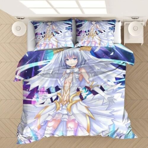 Japan Anime DATE A LIVE 3D Printed Comforter Bedding Set Bedclothes Bed Linen Bedding Set Duvet Covers King Size Pillowcases