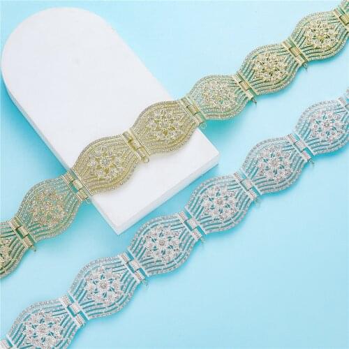 Moroccan Sunflower Caftan wedding gold and silver Metal belt for women Mental Traditional dress belt