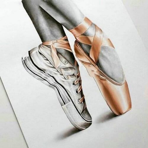 Diamond Painting Mosaic ballet shoes Picture Of Rhinestone Cross Stitch Home Decor Full Square Diamond Embroidery pattern