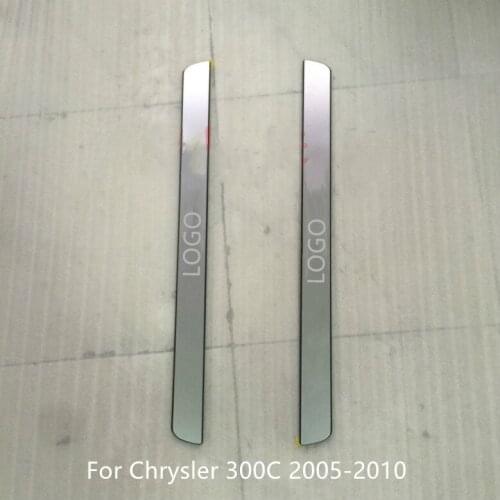 For Chrysler 300C 2005-2010 Car Door Sill Scuff Plate Cover Car Accessories