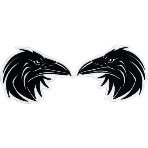 Eagle Patch Embroidered Applique Sewing Label punk biker Patches Clothes Stickers Apparel Accessories