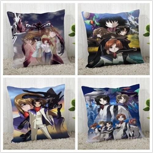 Custom Soukyuu no Fafner Pillow Case Polyester Decorative Pillowcases zipper Pillow Case Pillowcase Cover Square 40*40cm