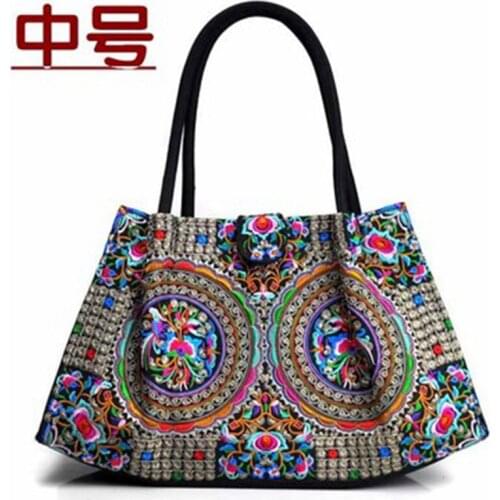 New ethnic embroidery handbags featuring vintage embroidered shoulder bag fashion travel leisure bag