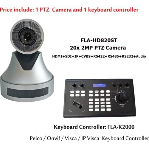 Onvif IP Joystick Keyboard Controller Video PTZ Camera 20x Zoom Conference Solution For Conferencing Room