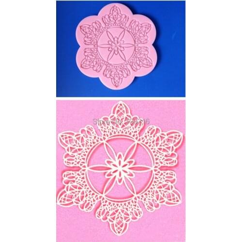 Wholesale!!1pcs Mini New Style Crown-Shaped Hollow Bud Silk (HY148) Silicone Handmade Fondant/Cake Decorating DIY Mold