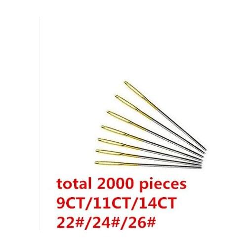 Wholesale Needle 9CT 11CT 14CT High Quality Embroidery Needle Cross Stitch Needle Free Shipping 2000 pieces