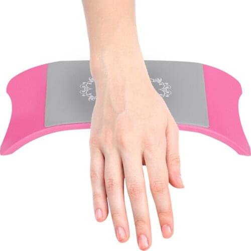 Hand Holder Hand Arm Rest Pillow Cushion Holder Plastic & Silicone Hand Pillow Nail Art Stand Holder Pillow for Nail Treatment