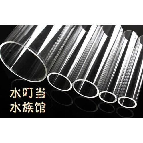 OD90x2x1000mm Acrylic Clear Tube Extruded Home Decor Plexiglass Plastic Transparent Pipes LED LIGHT TUBING