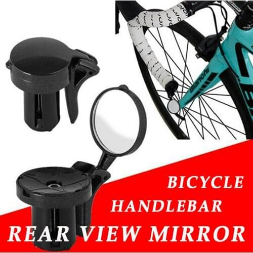 1pc Bike Rear View Mirror Road MTB Cycling Adjustable Bicycle Handlebar Plug Bicycle Accessories