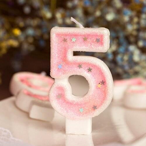 Number Candle 0-9 Baby Shower Question Mark Gender Reveal Party cupCake Decorate Kids Birthday Candle For Party Baking Supplies
